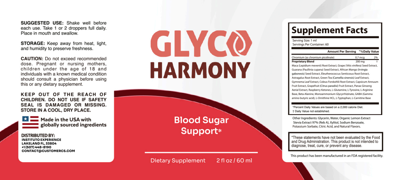 GlycoHarmony Supplement Facts